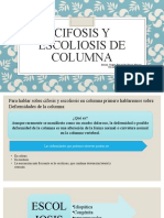Cifosis y Escoliosis de Columna