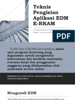 Teknis Pengisian Aplikasi EDM ERKAM