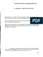 USOS Y GRATIFICACIONES - KATZ - EN MORAGAS Sociologia de La Comunicacion de Masas - II Estructura, Funciones y Efectos