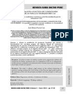 La Negociación Colectiva de Incrementos Remunerativos para Los Trabajadores Cas - Autor José María Pacori Cari