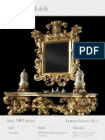 Baroque Gilded Mirror with Lacquered Accents