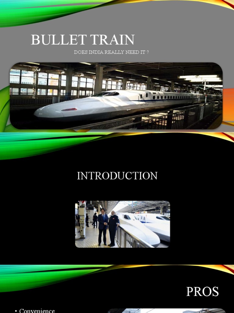 India’s Bullet Train: Pros and Cons | PDF