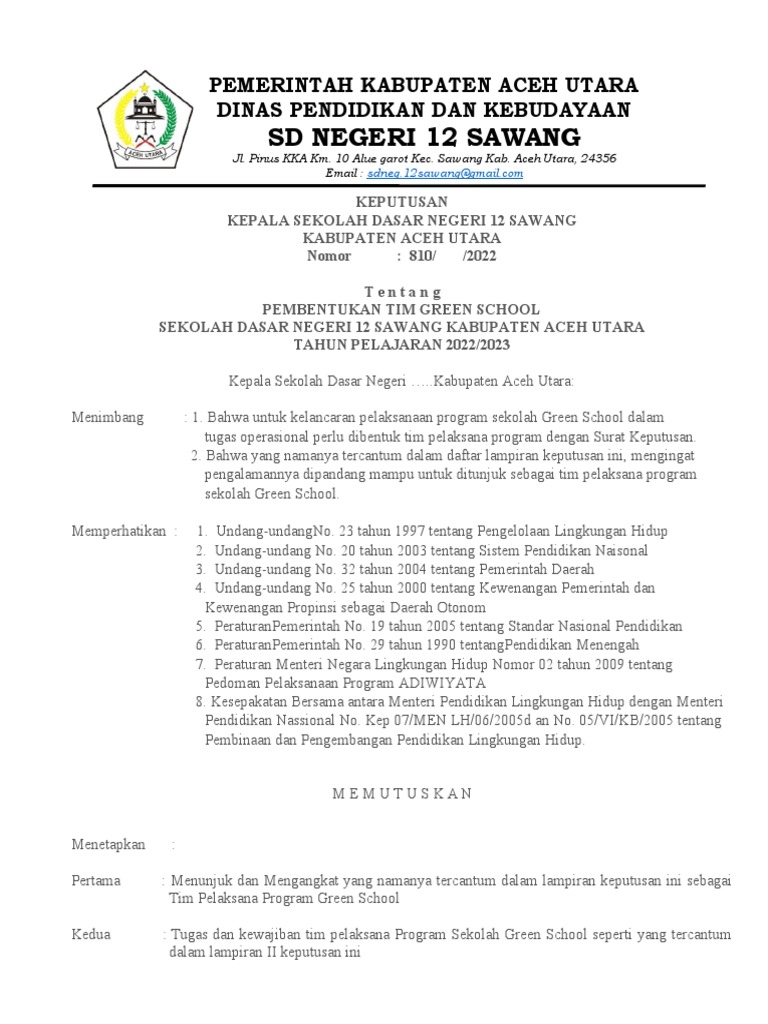 contoh-sk-green-school-pdf