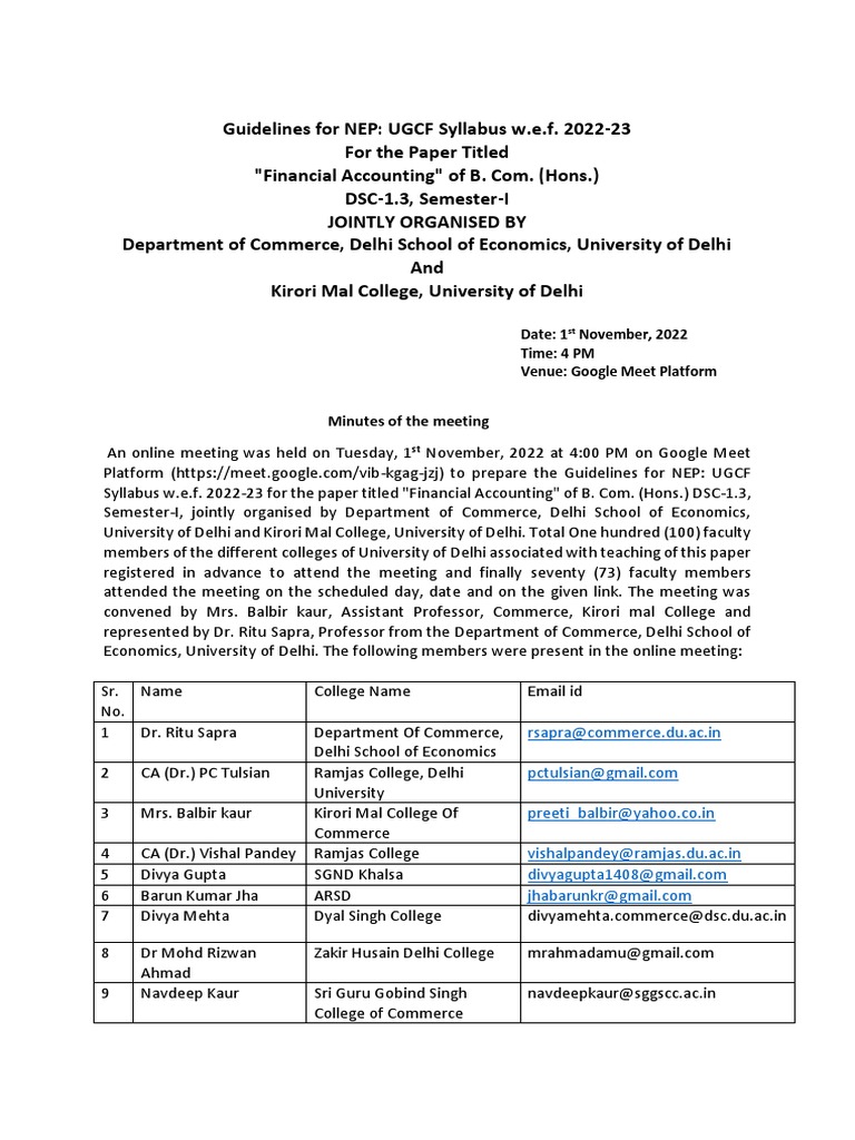 Guidelines For DSC3 (FA) PDF Accounting Valuation (Finance)