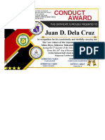 Conduct Award