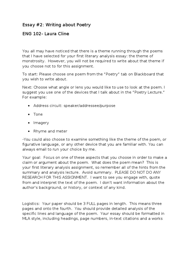 how to write a poem analysis essay hd
