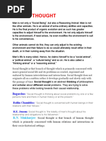 Social Thought