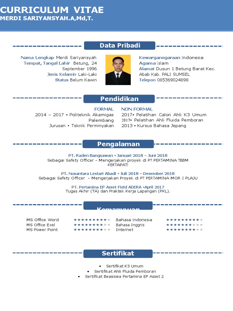 CV Merdi Sariyansyah | PDF
