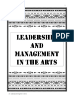 Leadership and Management in The Arts