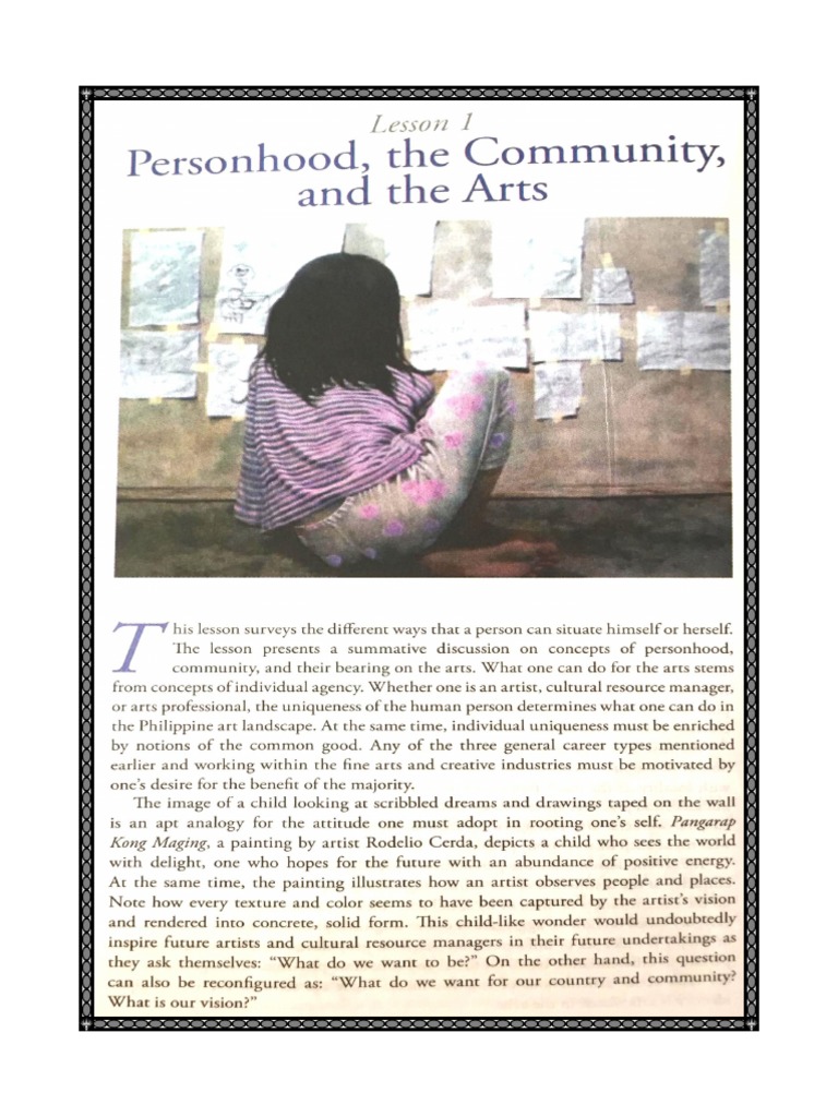 Developing Filipino Identity In The Arts Pdf