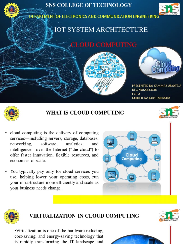 Iot Seminar On Cloud Computing | PDF | Computers