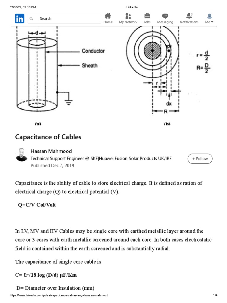 Capacitance Formula PDF Capacitance Electrical Conductor