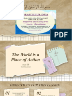 Grade 10 The World Is A Place of Action by Tr. Rehana Waheed