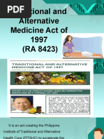 RA 8423: Traditional Medicine Act Overview | PDF | Alternative Medicine ...