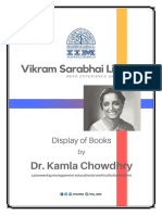 Books Display On DR Kamla Chowdhry 100th Birth Anniversary