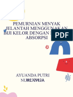 Pemurnian Minyak Jelantah Menggunakan Biji Kelor Dengan Metode Absorpsi