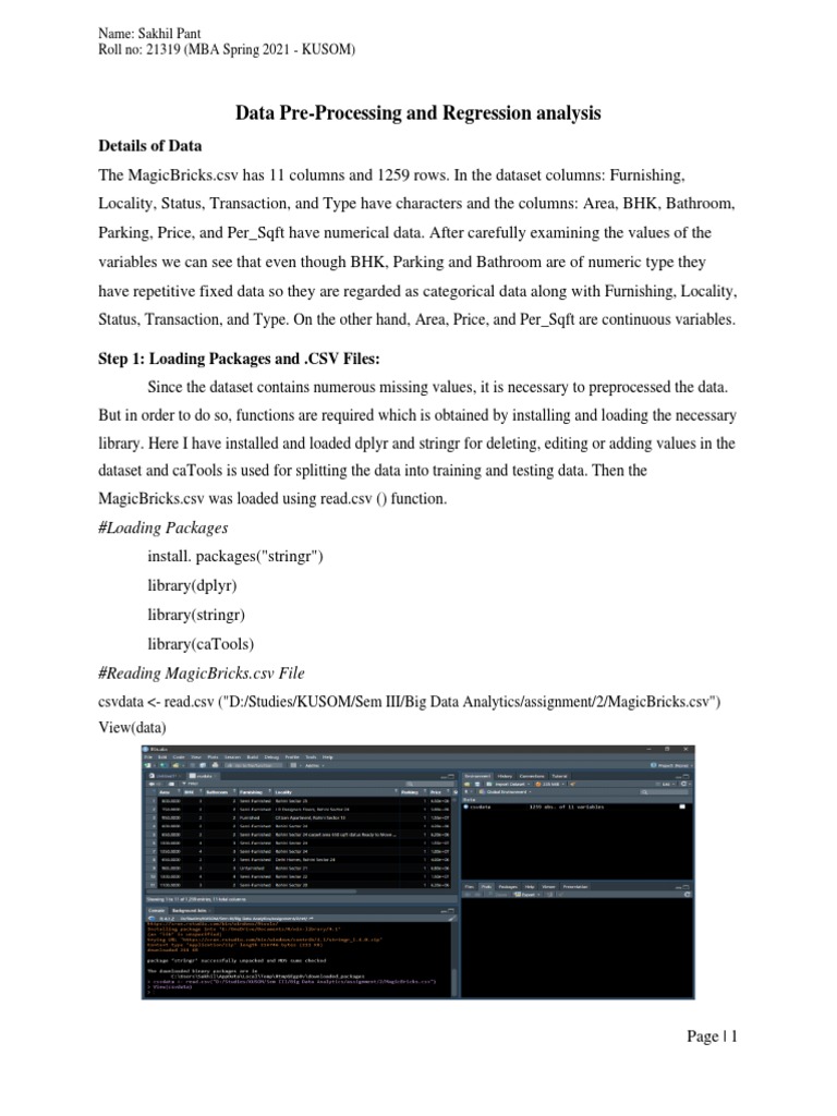 Sakhil Assignment 02 | PDF | Regression Analysis | Categorical Variable