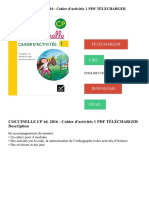 Coccinelle Cp Éd Cahier d'Activités 1 PDF Télécharger