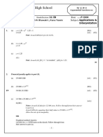 Cambridge High School Exponential Functions Worksheet