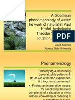 A Goethean Phenomenology of Water The Wo