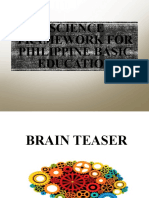Sci102 Science Framework For Philippine Basic Education