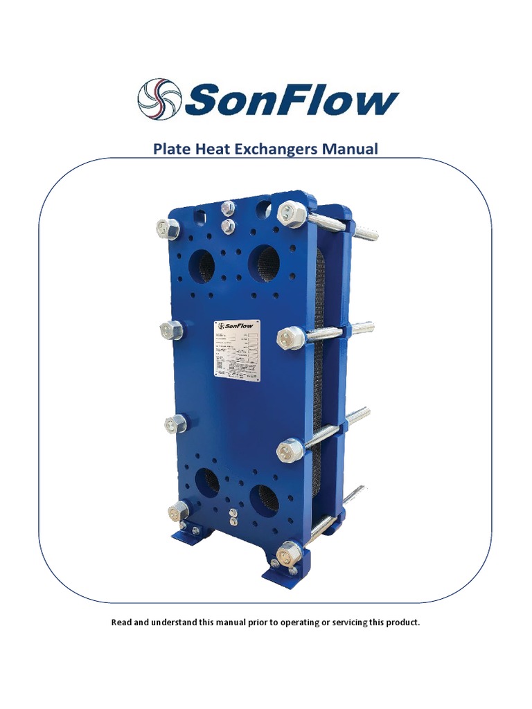 Plate Heat Exchangers Manual Read and Understand This Manual Prior To
