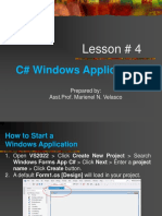 C# Lesson#4 (Fin)