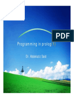 Programming in Prolog: Dr. Abdelaziz Said