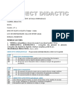 Proiect Didactic Efs CL 5