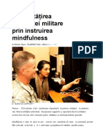 Instruirea Mindfulness