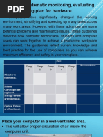 Systematic Monitoring