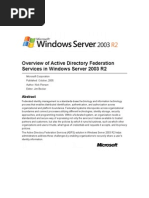 Overview of Active Directory Federation Services in Windows Server 2003 R2