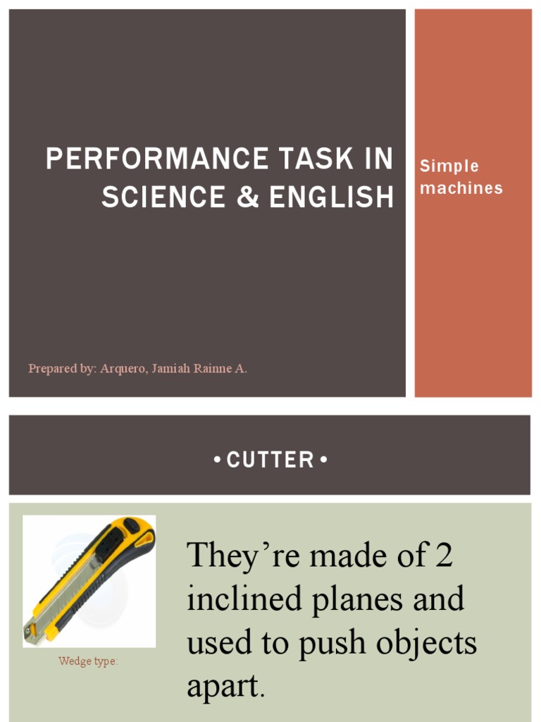 Performance Task in Science & English | PDF
