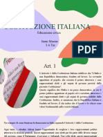 Costituzione Italiana Art. 1,3,4 Dal 35 Al 47
