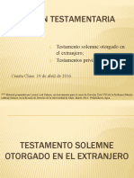 Testamento solemne otorgado en el extranjero: requisitos y formalidades