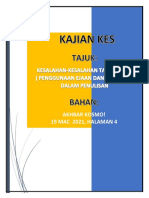 PB BMKV Contoh Penulisan Kajian Kes Kesalahan Bahasa Ejaan Dan Imbuhan