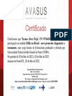 Sífilis No Brasil - Novo Protocolo Diagnóstico e Tratamento - Certificado de Conclusão