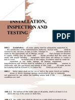 Installation, Inspection and Testing: SECTION 608