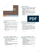 DBMS Introduction