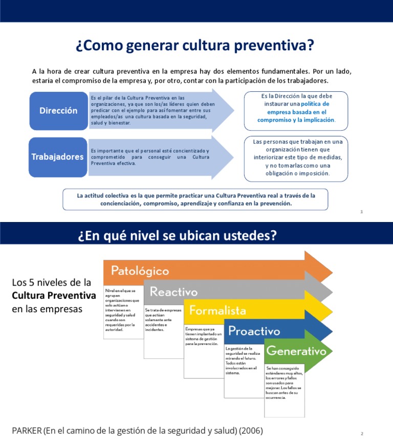 Cultura Preventiva en Empresas | PDF | Negocios | Relaciones personales ...