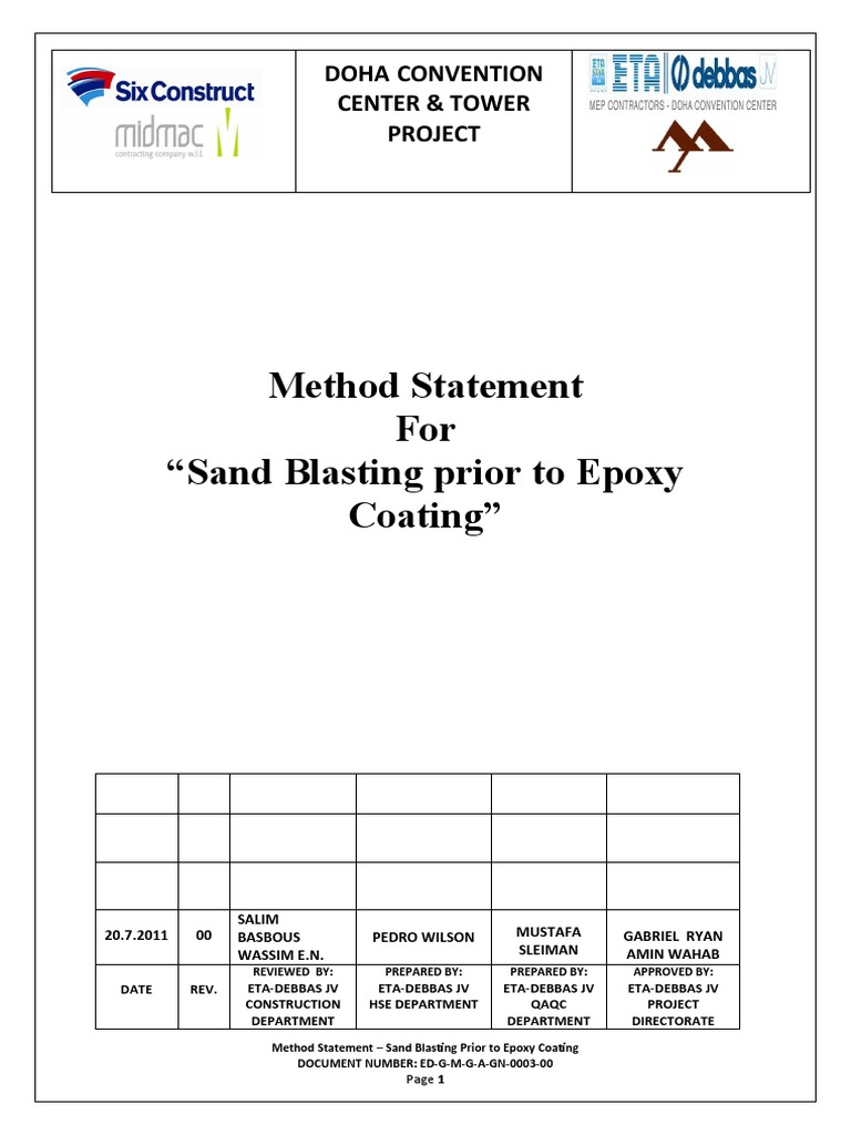 MS Sand Blasting PDF Personal Protective Equipment