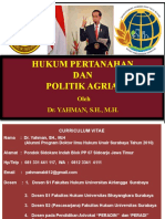 Hukum Pertanahan Dan Politik Agraria