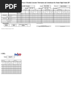 DepEd School Form 9 (SF9) Template | PDF