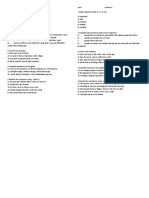 Variant I and Variant II Test Document with Grammar and Vocabulary Exercises