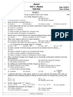 Std 12 Physics Unit Test Questions