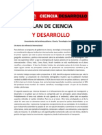Plan de ciencia y desarrollo - Ricardo Alfonsín 2011