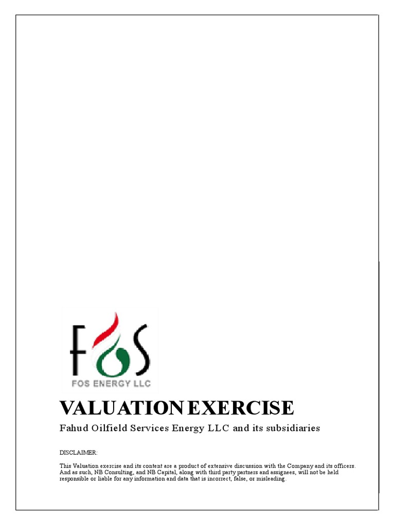 FOS Valuation Analysis and Methods | PDF | Valuation (Finance) | Book Value