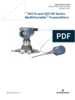 Quick Start Guide Rosemount 3051s Multivariable Transmitter 3051sf Series Flowmeter Multivariable Tran
