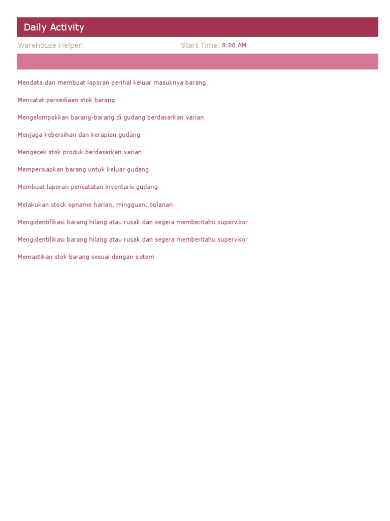 Daily Schedule Helper