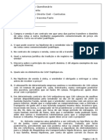 Questionário de Contratos 2011